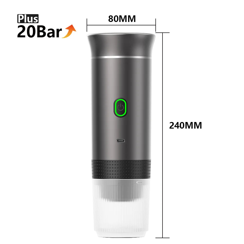 Portable Wireless Espresso Coffee Machine for Travel, Car, and Home - Loovy #