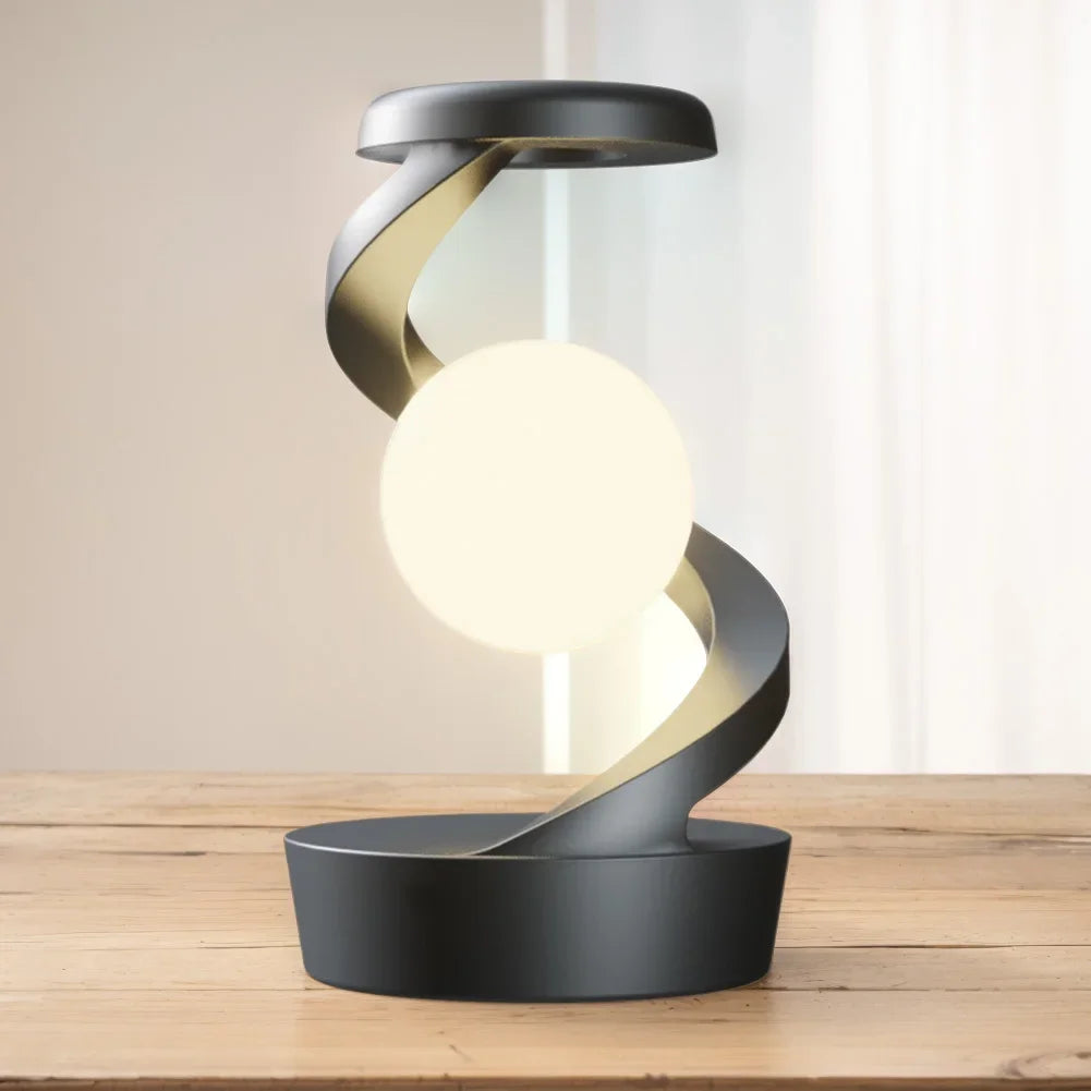 3D Levitating Ball Lamp with Wireless Phone Charger - Loovy #