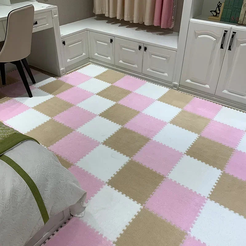 Soft and Safe Puzzle Mat for Babies – Plush Anti-Shock Play Mat for Living Room and Bedroom - Loovy #