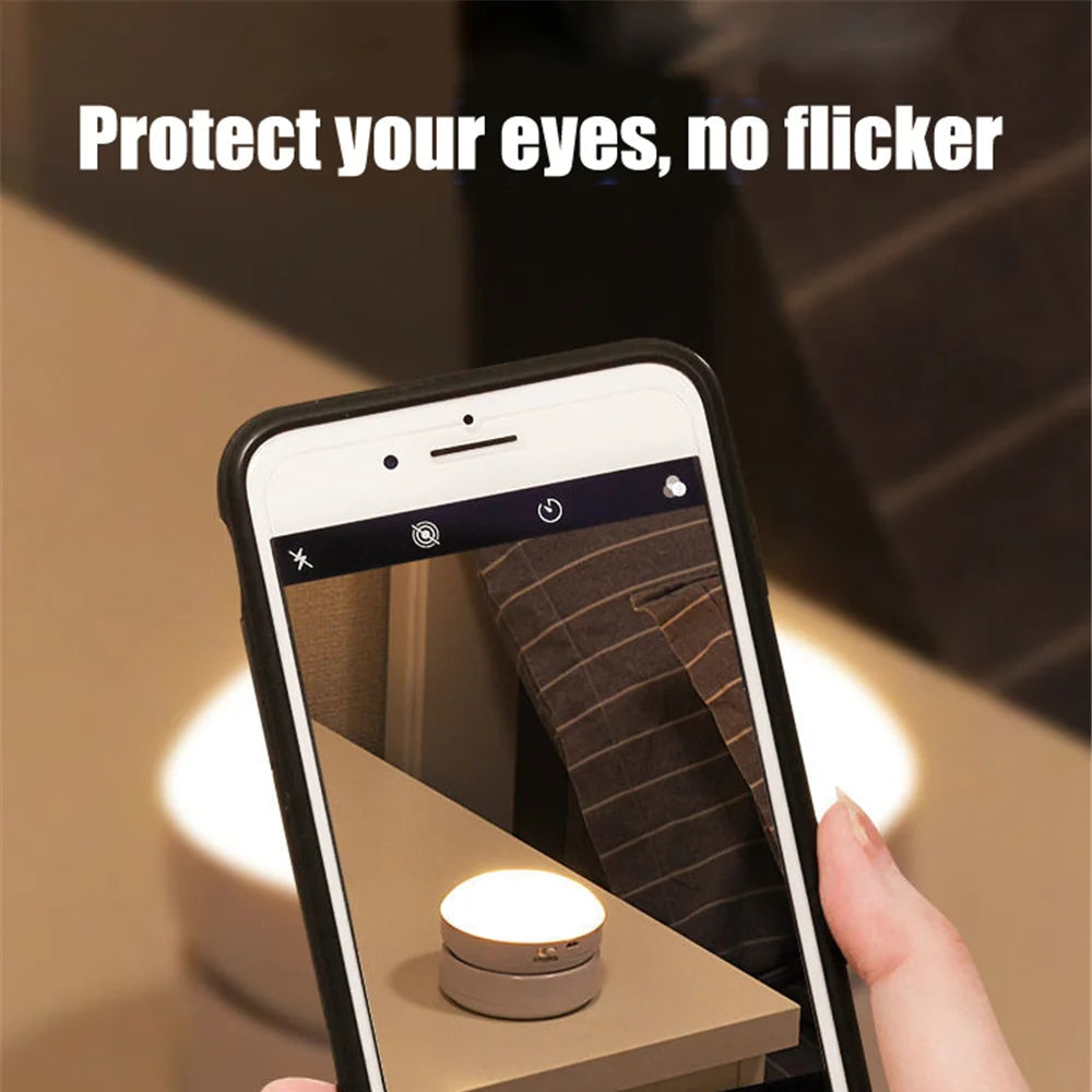 360° Rotating PIR Motion Sensor Night Light – Wireless Rechargeable LED Lamp - Loovy #