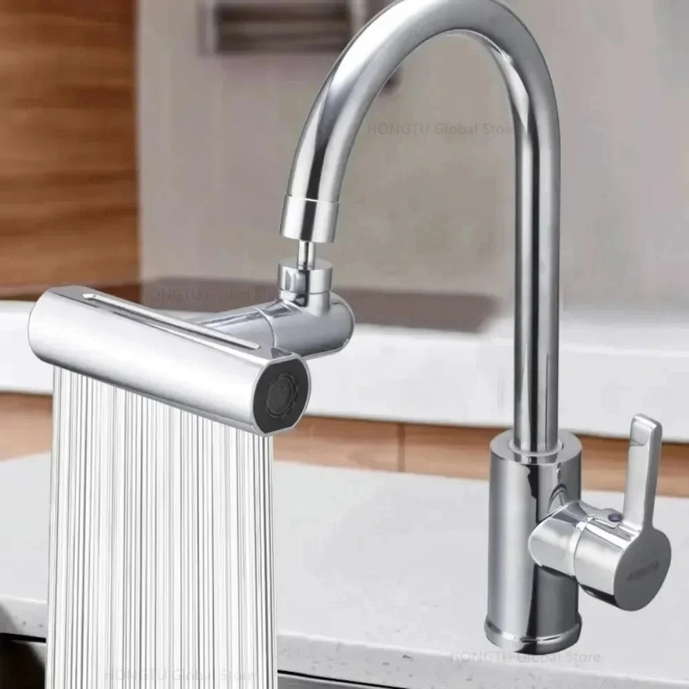 4-in-1 Kitchen Faucet Extender with 360° Swivel - Waterfall, Stream, & More - Loovy #