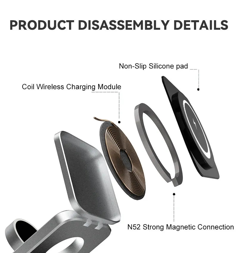 30W 3-in-1 Magnetic Wireless Charging Dock Station for-iPhone, AirPods, and Apple Watch - Loovy #