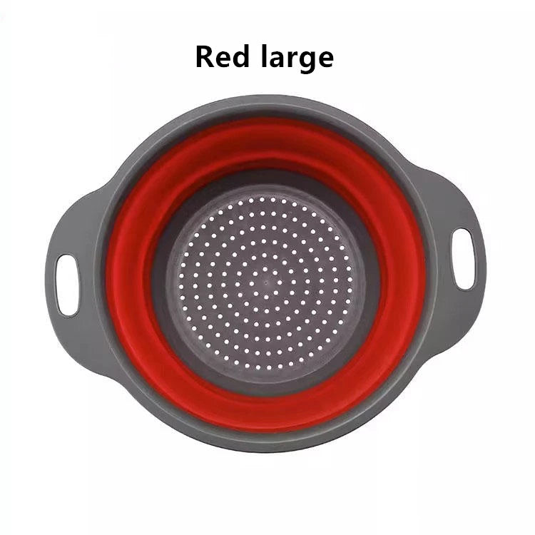 Foldable Silicone Colander - Space-Saving Multifunctional Drainer for Kitchen - Loovy #