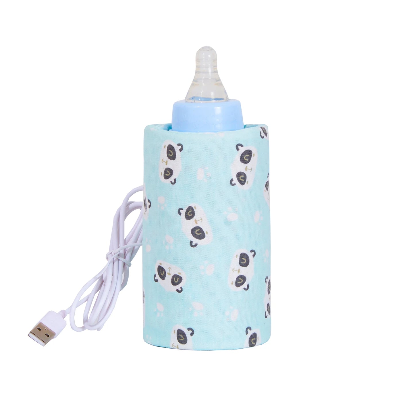 USB Milk & Water Warmer Bag – Portable Baby Bottle Heater for Travel, Stroller, and Nursing | Insulated Cartoon Design, 180ml Capacity - Loovy #