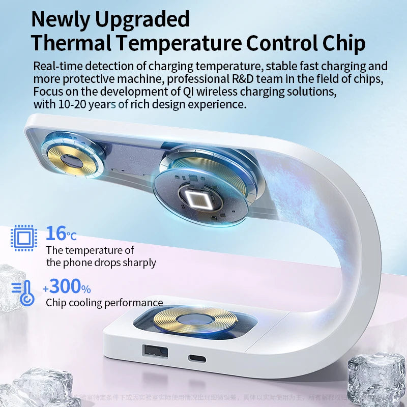 4-in-1 Magnetic Wireless Charging Station with Metal Shell - Loovy #