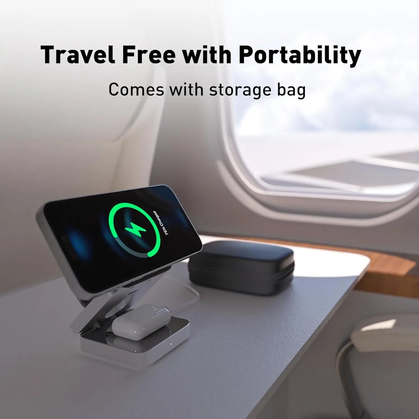 30W 3-in-1 Magnetic Wireless Charging Dock Station for-iPhone, AirPods, and Apple Watch - Loovy #