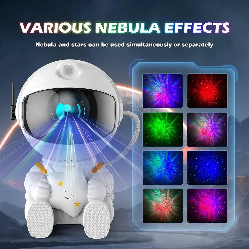 Astronaut Galaxy Star Projector – Transform Your Room into a Starry Sky - Loovy #