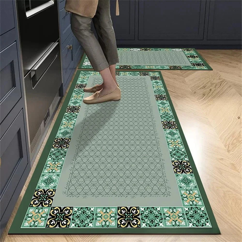 Non-Slip Crystal Velvet Kitchen Mat for Home, Living Room, and Bedroom, Carpet - Loovy #