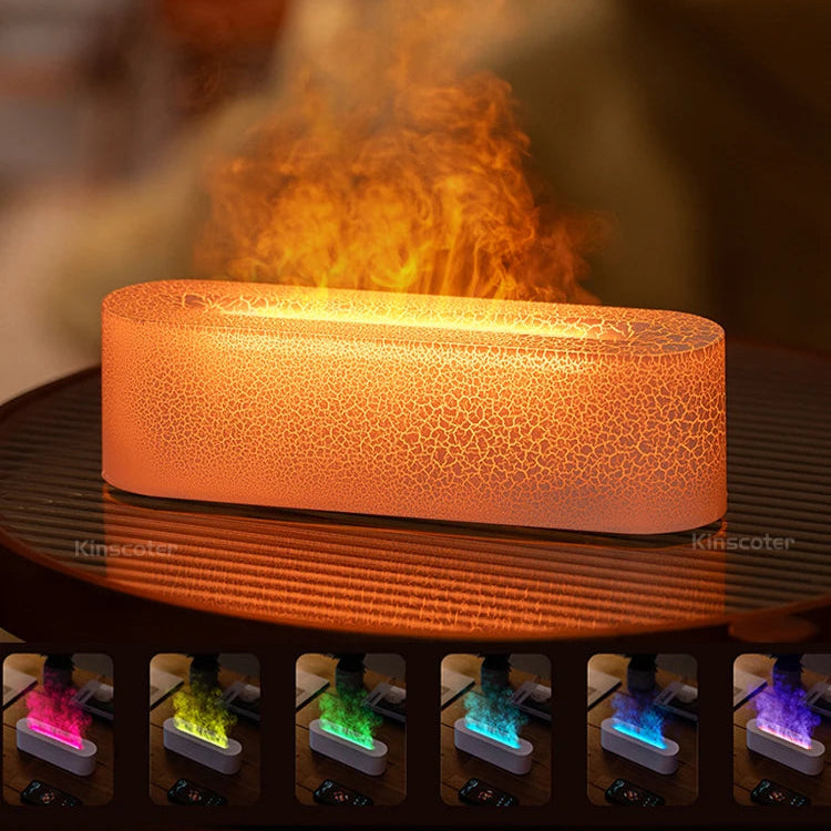 RGB Flame Aroma Diffuser – Ultrasonic Air Humidifier with LED Flame Effect - Loovy #