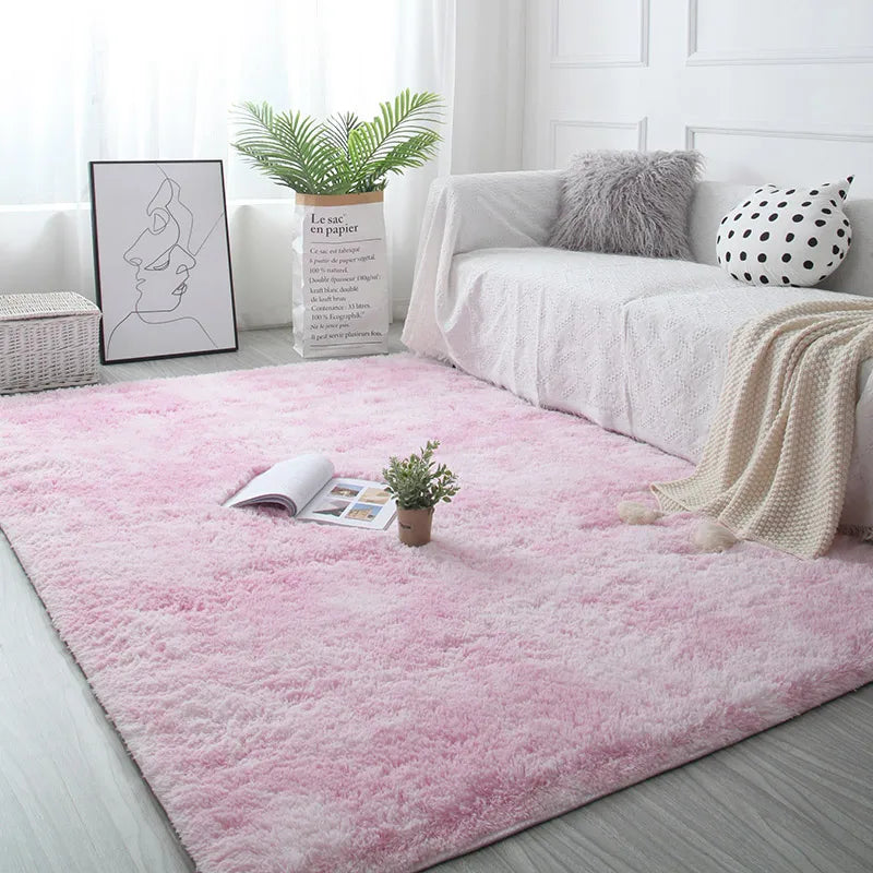 Fluffy Non-Slip Carpet – Modern Bedroom & Living Room Rug for Home Décor - Loovy #