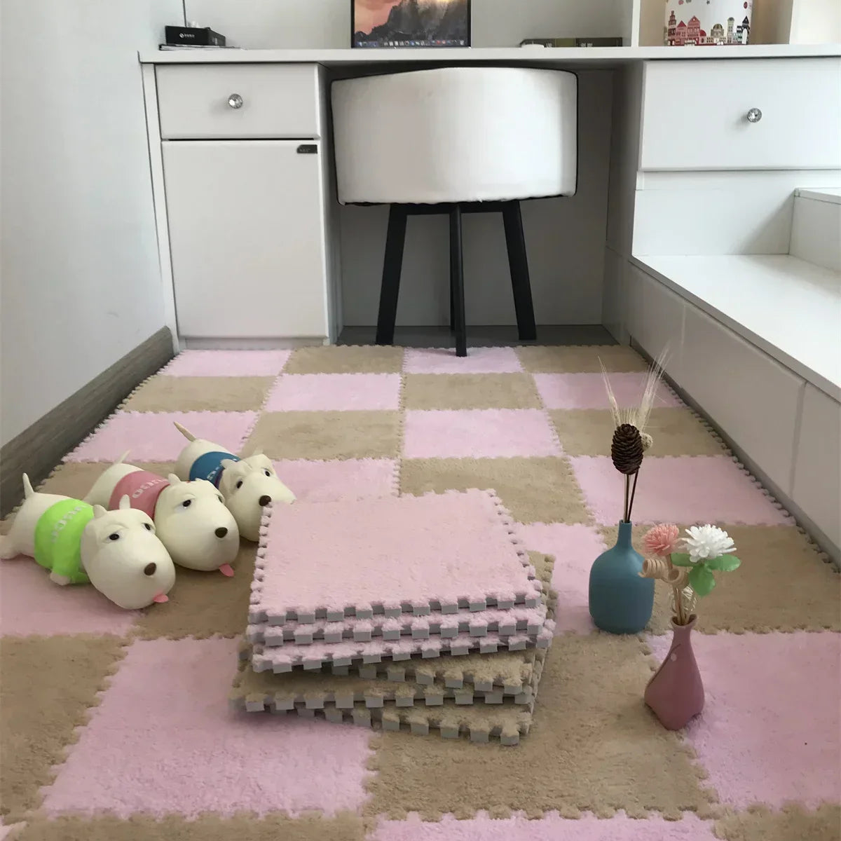Soft and Safe Puzzle Mat for Babies – Plush Anti-Shock Play Mat for Living Room and Bedroom - Loovy #