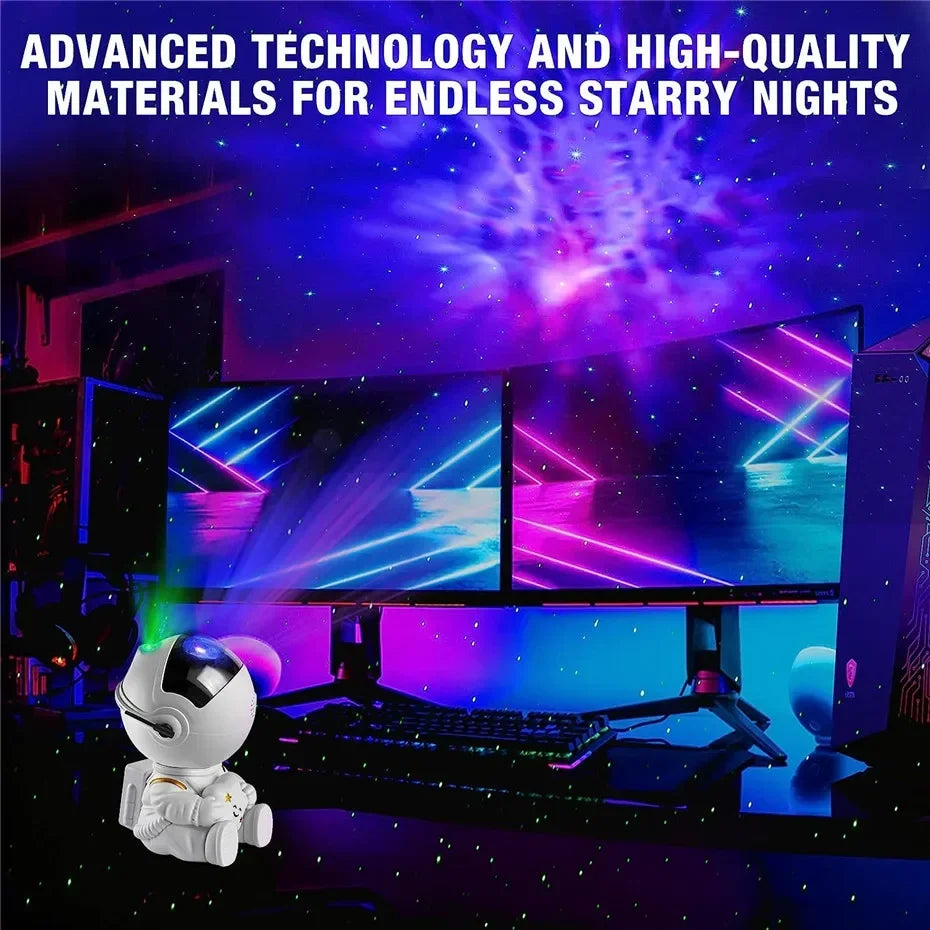 Astronaut Galaxy Star Projector – Transform Your Room into a Starry Sky - Loovy #