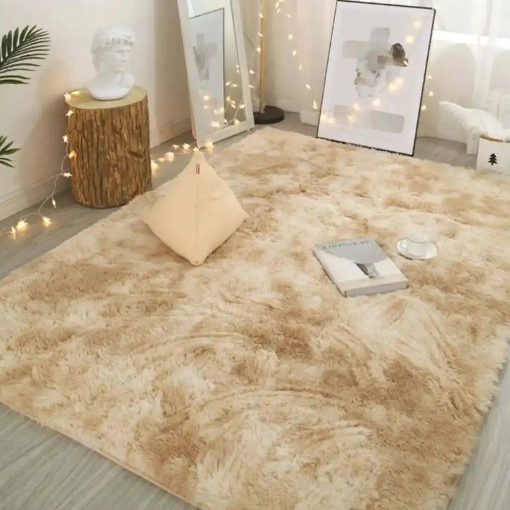 Modern Minimalist Luxury Living Room Carpet - Silk Wool Non-Slip Rug - Loovy #