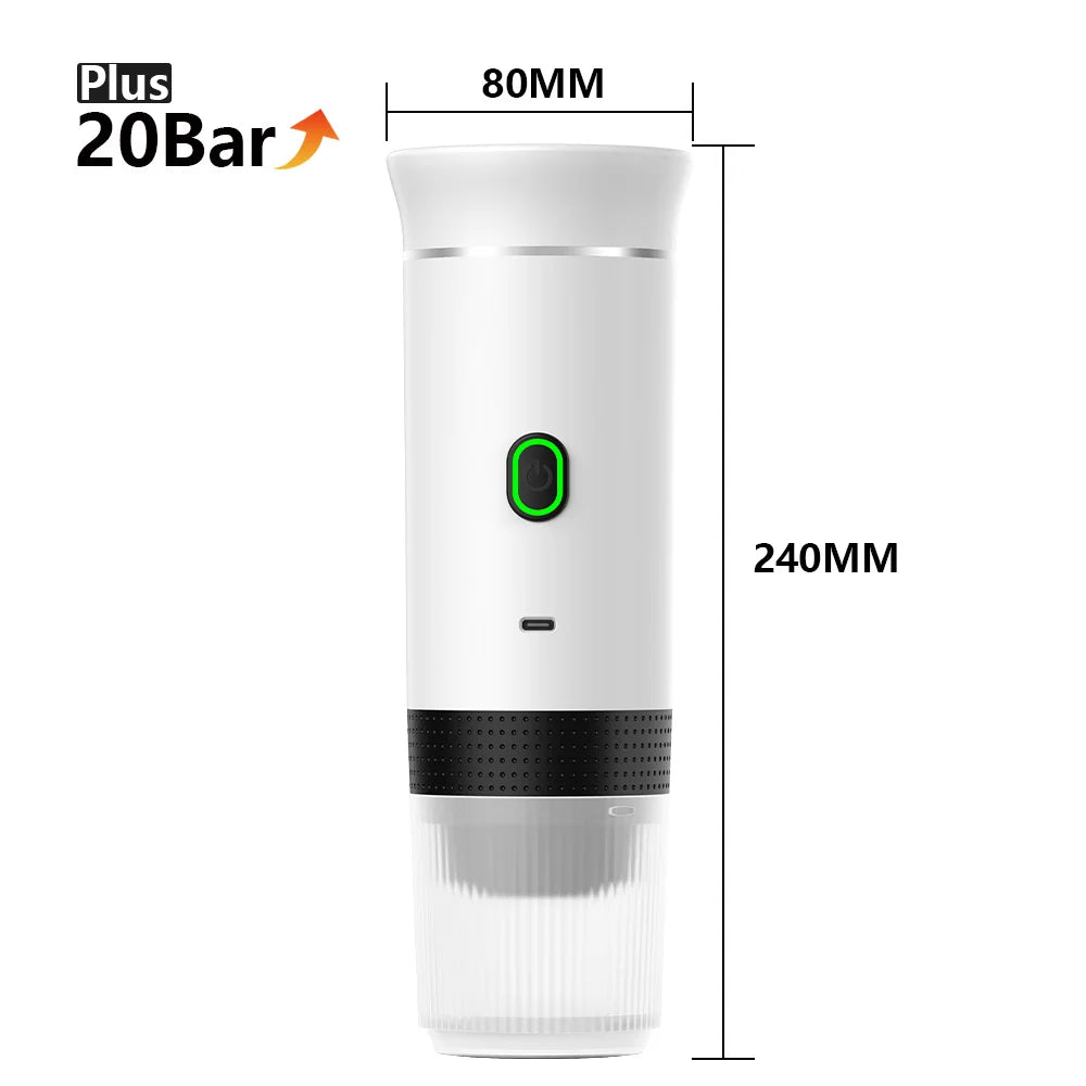 Portable Wireless Espresso Coffee Machine for Travel, Car, and Home - Loovy #