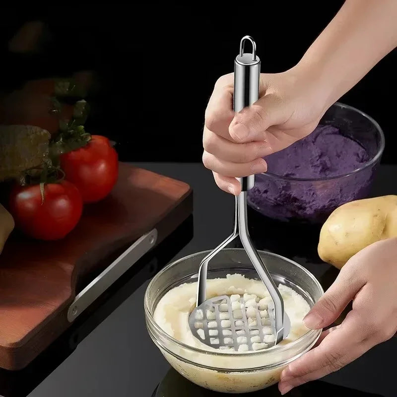 Stainless Steel Potato Masher - Durable & Easy-to-Use for Smooth Mashed Potatoes - Loovy #