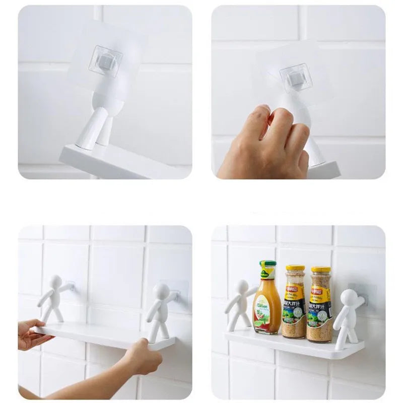 Self-Adhesive Shelf Organizer - Bathroom, Kitchen & More - Loovy #