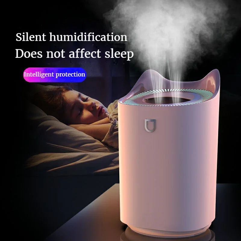 3000ml Dual Jet Air Humidifier – Large Capacity Ultrasonic Aroma Diffuser - Loovy #