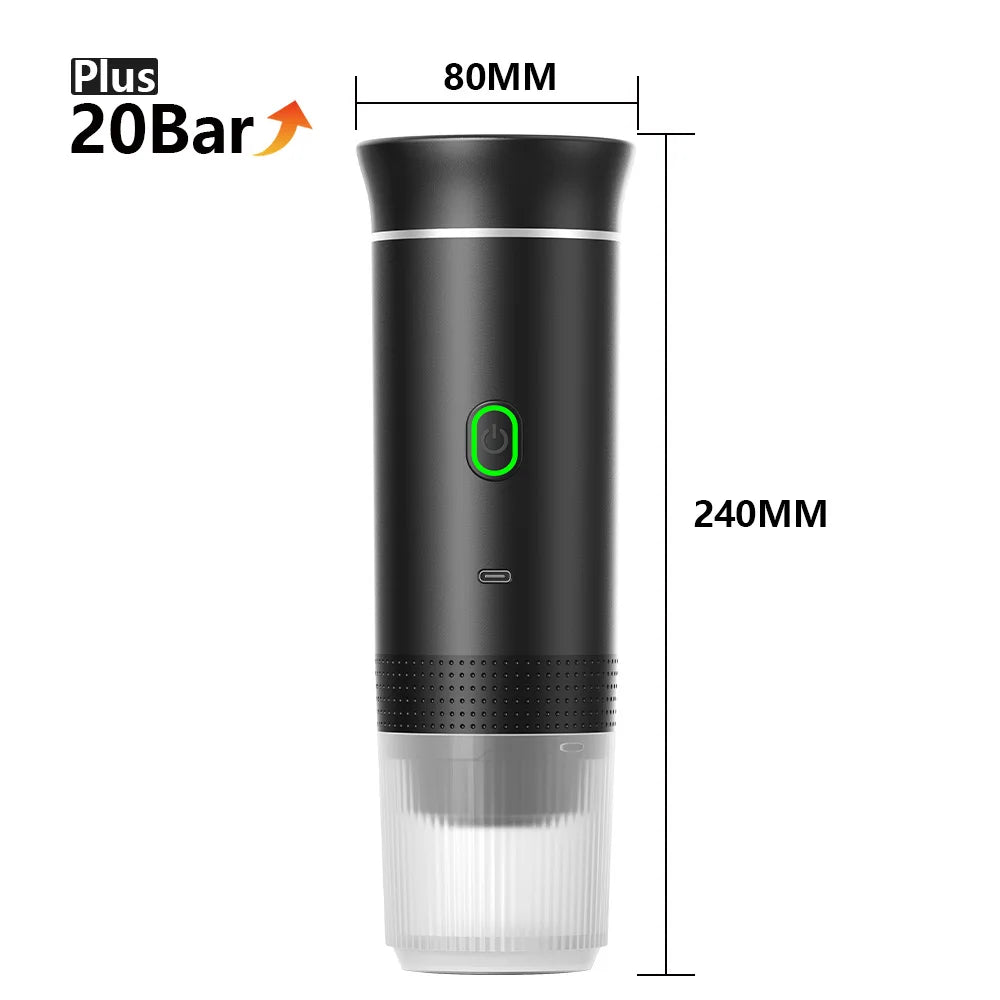 Portable Wireless Espresso Coffee Machine for Travel, Car, and Home - Loovy #