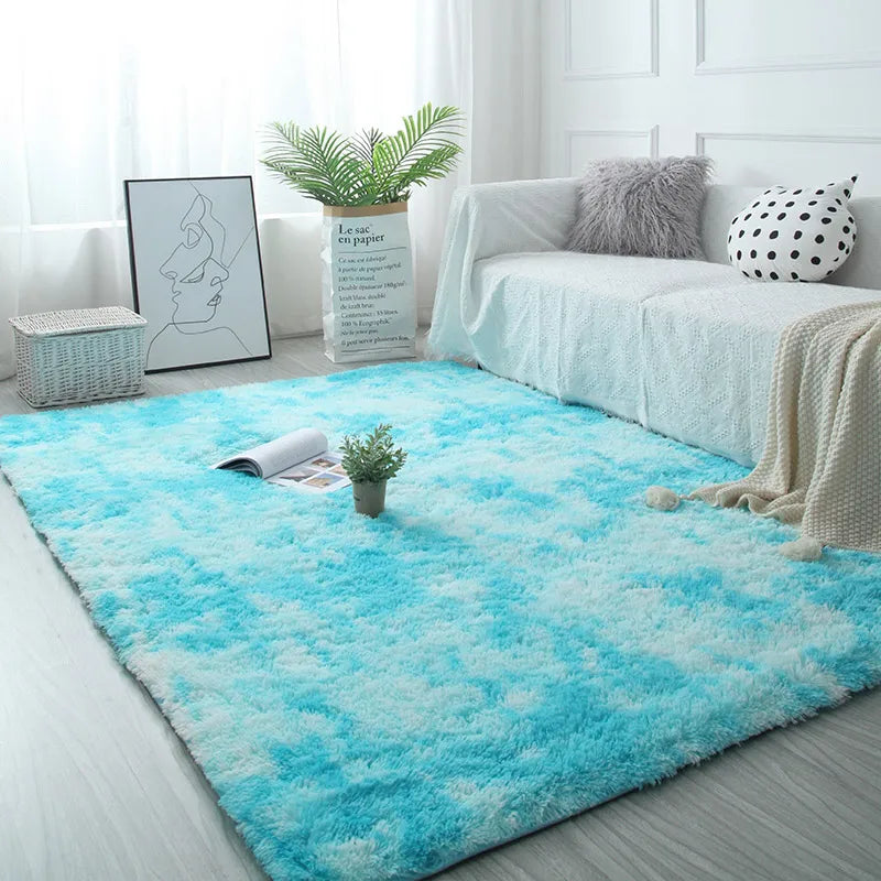 Fluffy Non-Slip Carpet – Modern Bedroom & Living Room Rug for Home Décor - Loovy #