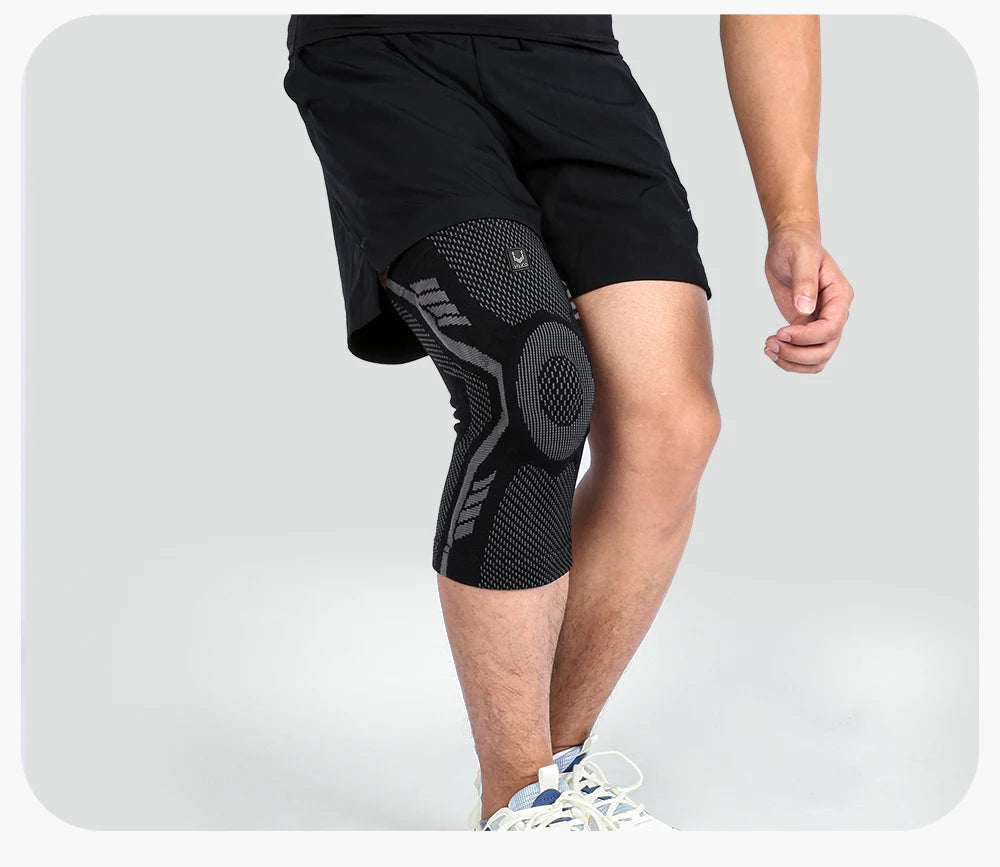 Professional Knee Support Brace for Seniors & Athletes - Compression Patella Sleeve with Shock-Absorbing Silicone | Arthritis & Sports Injury Relief