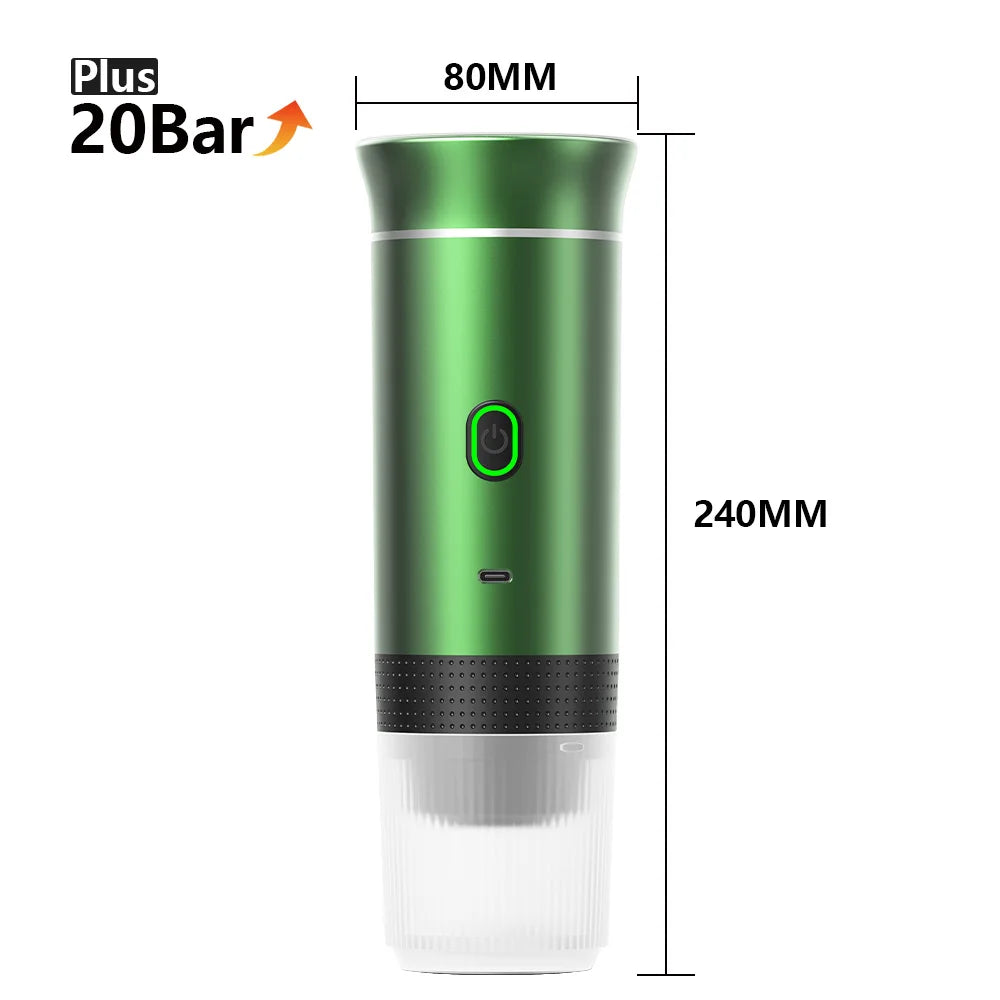 Portable Wireless Espresso Coffee Machine for Travel, Car, and Home - Loovy #