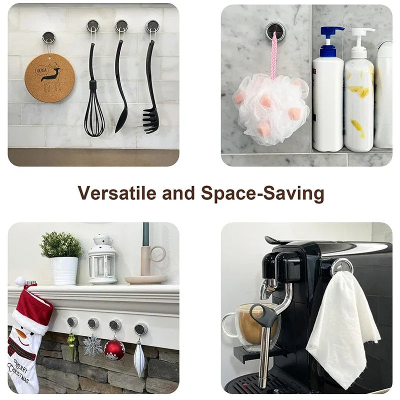 Self-Adhesive Towel Hooks - Wall Mounted for Bathroom & Kitchen - Loovy #
