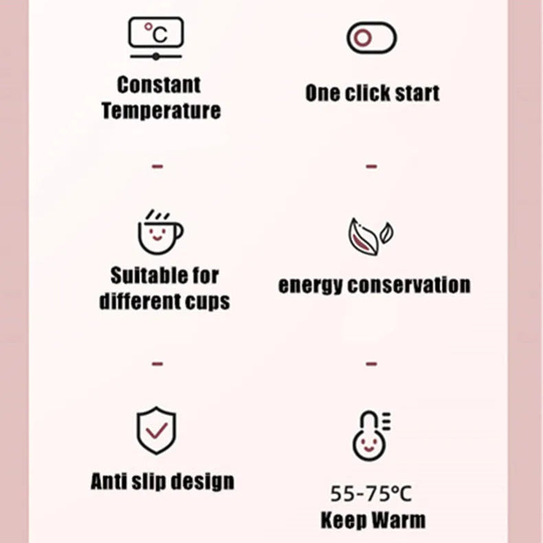 Thermostatic Heating Coaster - Keeps Drinks Warm with 3-Speed Control - Loovy #