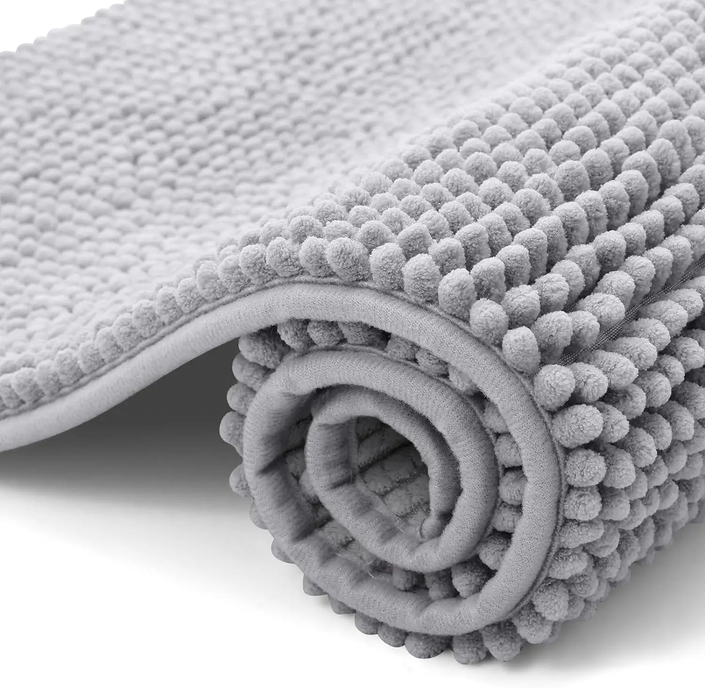 Chenille Bathroom Rug – Soft, Absorbent, and Non-Slip Bath Mat - Loovy #