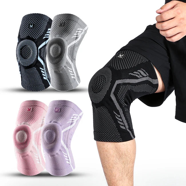 Professional Knee Support Brace for Seniors & Athletes - Compression Patella Sleeve with Shock-Absorbing Silicone | Arthritis & Sports Injury Relief
