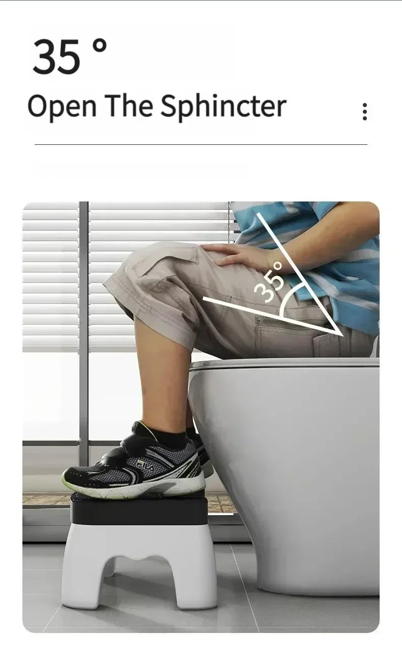 Waterproof Squatty Potty Toilet Stool – Comfort and Stability for All Ages - Loovy #
