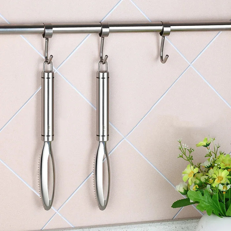 Stainless Steel Fish Scale Remover - Scraper & Tweezers for Easy Fish Cleaning - Loovy #
