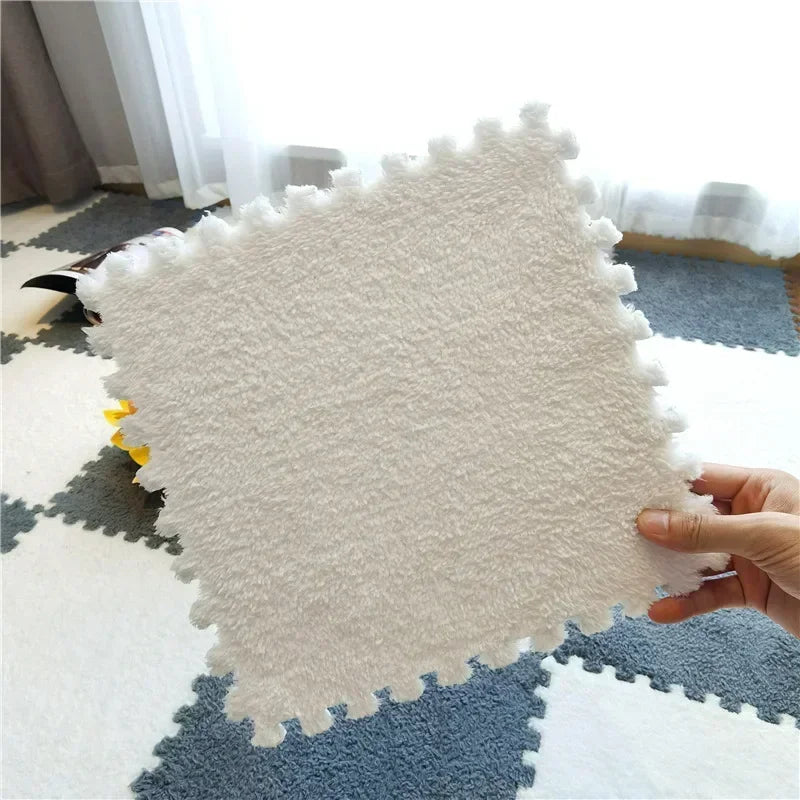 Soft and Safe Puzzle Mat for Babies – Plush Anti-Shock Play Mat for Living Room and Bedroom - Loovy