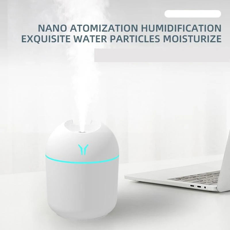 Portable USB Mini Humidifier with Aromatherapy Function – Compact, Quiet, and Efficient - Loovy #