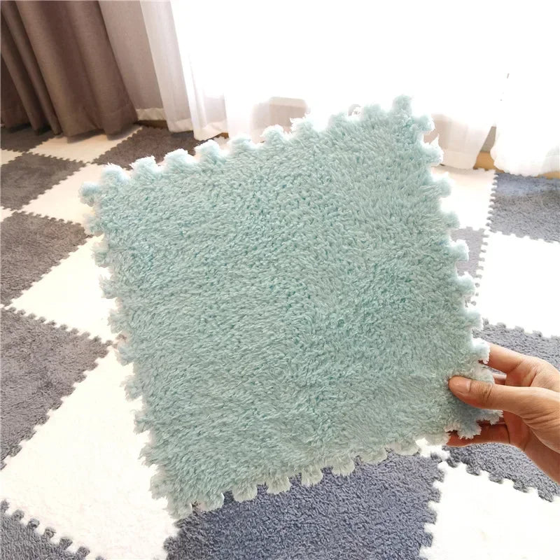 Soft and Safe Puzzle Mat for Babies – Plush Anti-Shock Play Mat for Living Room and Bedroom - Loovy #