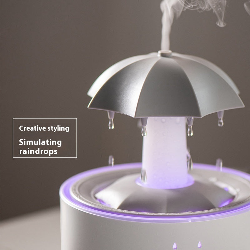 Raindrop Ultrasonic Aromatherapy Humidifier | Rotating Water Drop Aroma Diffuser with Remote Control - Loovy #