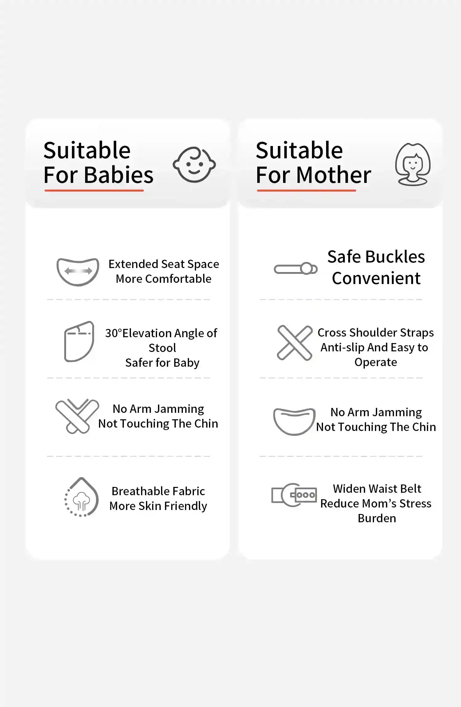 3-in-1 Baby Carrier – Multi-Functional Hip Seat with Front Hold, Breathable Waist Stool for Infants 0-2 Years, Portable and Ergonomic Design - Loovy # 