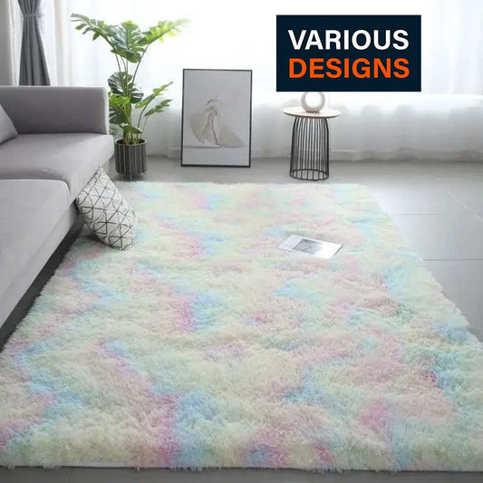 Modern Minimalist Luxury Living Room Carpet - Silk Wool Non-Slip Rug - Loovy # 