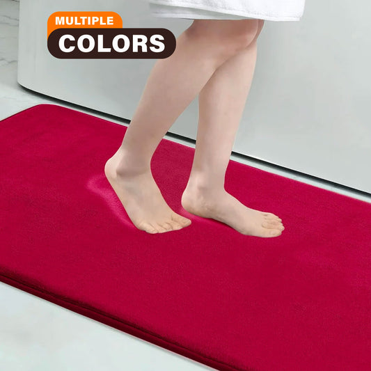Memory Foam Bath Mat – Super Absorbent, Non-Slip Bathroom Rug, Bathrooms, restrooms, kitchens & doorways - Loovy # 