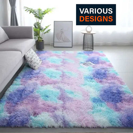 Modern Minimalist Luxury Living Room Carpet - Silk Wool Non-Slip Rug - Loovy # 