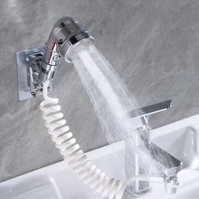 3-Way Faucet Diverter with Shower Head - Multi-Function for Salon & Home - Loovy # 