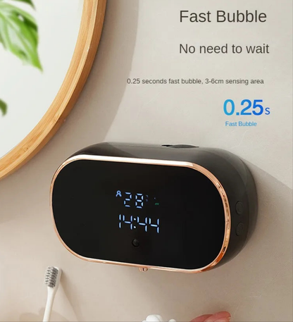 Intelligent Wall Mounted Sensing Soap Dispenser with Non-contact Infrared Bubbles Suitable for Kitchens and Bathrooms - Loovy # 
