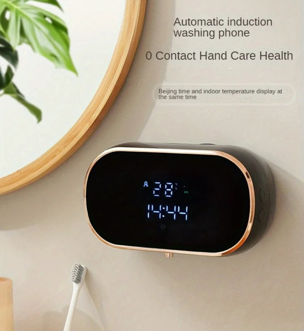 Intelligent Wall Mounted Sensing Soap Dispenser with Non-contact Infrared Bubbles Suitable for Kitchens and Bathrooms - Loovy # 