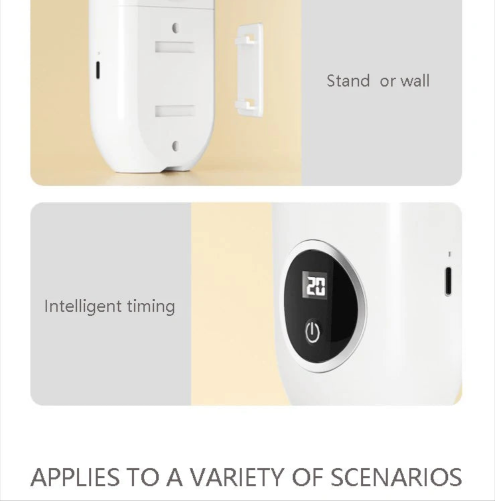120ml Wall-Mounted Essential Oil Diffuser – 4 Modes Aroma Freshener with Night Light - Loovy # 
