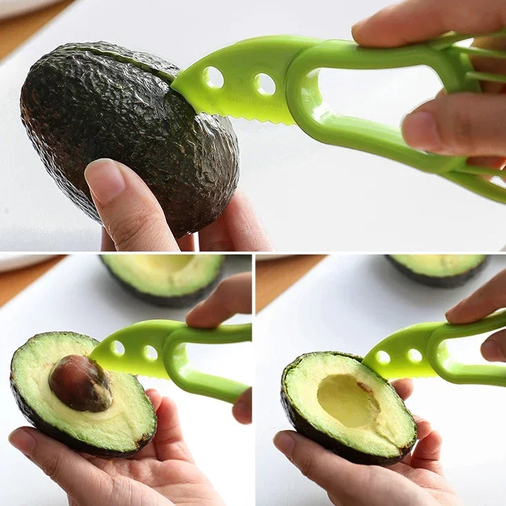 Multifunctional Fruit Cutter - Avocado Slicer, Corer, & More - Kitchen Gadget - Loovy # 