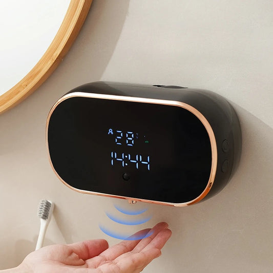 Intelligent Wall Mounted Sensing Soap Dispenser with Non-contact Infrared Bubbles Suitable for Kitchens and Bathrooms - Loovy # 