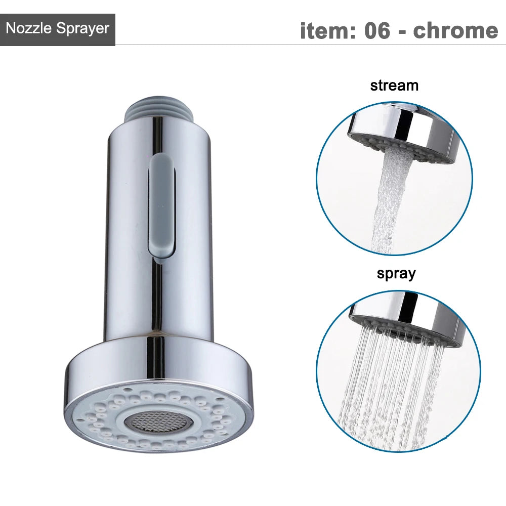 G1/2 Kitchen Faucet Pull-Out Sprayer - Replacement Nozzle for Easy Cleaning - Loovy # 