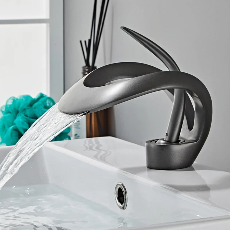Creative Matte Golden Bathroom Basin Faucet – Modern Elegance for Your Sink - Loovy # 