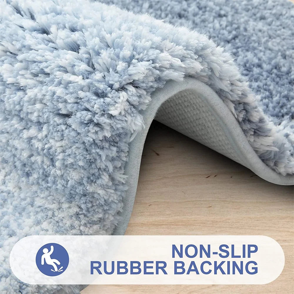 Shaggy Microfiber Bath Mat – Super Absorbent and Non-Slip Bathroom Rug - Loovy # 