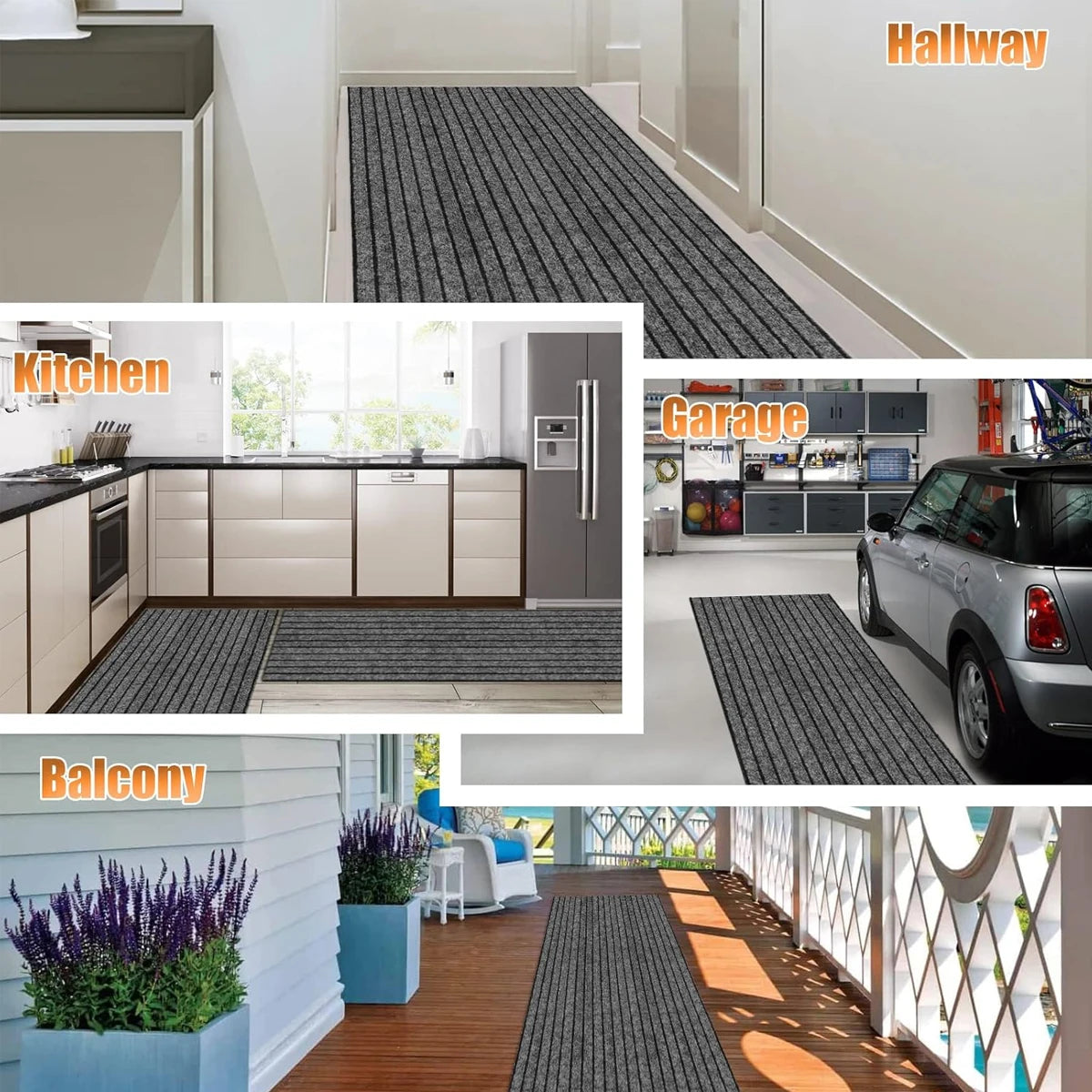 Washable Non-Slip Carpet for Kitchens, Bathrooms, entrance، and Hallways - Loovy # 