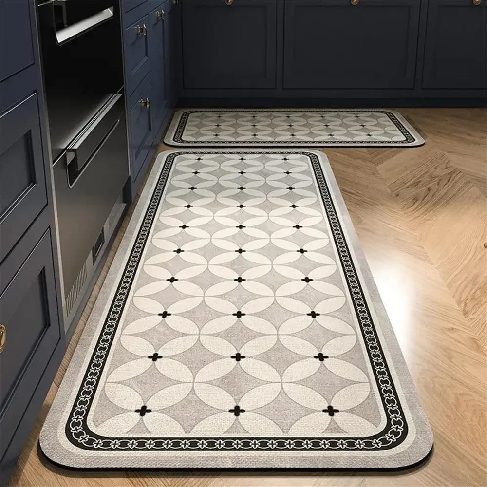 Non-Slip Crystal Velvet Kitchen Mat for Home, Living Room, and Bedroom, Carpet - Loovy # 